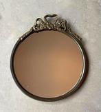 Spiegel antiek rond Strik brons, Antiek en Kunst, Ophalen of Verzenden, Minder dan 50 cm