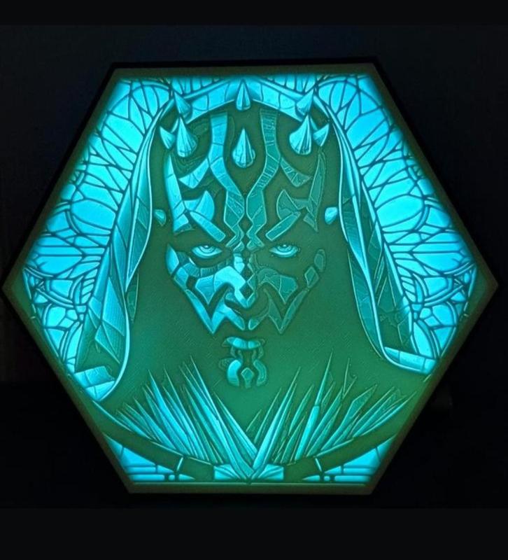 Darth Maul hexagon multi-color led lamp, Verzamelen, Star Wars, Nieuw, Gebruiksvoorwerp, Ophalen of Verzenden