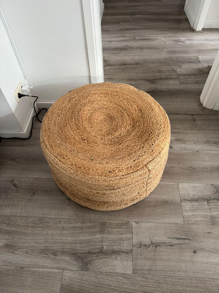 Jutten poef loods 5, Ophalen, Zo goed als nieuw, Rond, 50 tot 75 cm