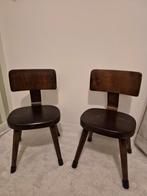 2 houten vintage school stoeltjes, Ophalen, Stoel(en)