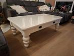 Massieve witte tafel, Ophalen, 100 tot 150 cm, 50 tot 100 cm, Zo goed als nieuw