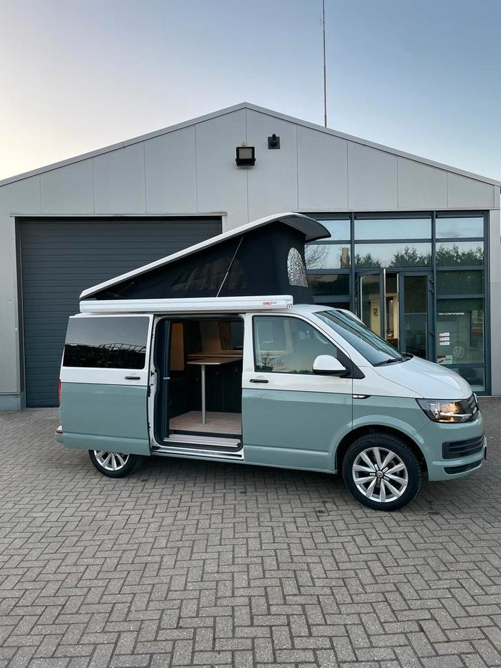 Vw Transporter T6 NIEUW! camper buscamper euro 6, Caravans en Kamperen, Campers, Particulier, tot en met 4, Buscamper of Camperbus