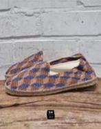 Manebi - Handgemaakte raffia espadrilles mt 44 - Nieuw €125, Nieuw, Ophalen of Verzenden, Manebi, Blauw