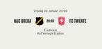 NAC Breda - FC Twente : 2 Businesstickets naast elkaar., Tickets en Kaartjes, Sport | Voetbal, Seizoenskaart, Twee personen, Januari