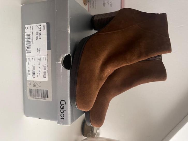 GABOR - hippe enkellaars bruin (cognac) maat 40 NIEUW!, Kleding | Dames, Schoenen, Nieuw, Lage of Enkellaarzen, Bruin, Verzenden