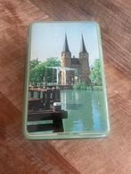 Koek trommer Delft - koek blik Vintage blik, Ophalen of Verzenden, Gebruikt, Overige