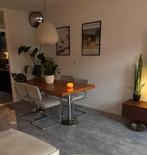 Eettafel met chroom poten, Ophalen, Gebruikt, 50 tot 100 cm, 150 tot 200 cm