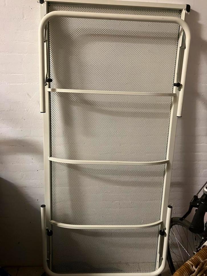 Avek onderschuifbed incl matras, Huis en Inrichting, Slaapkamer | Bedden, Nieuw, Eenpersoons, 90 cm, 200 cm, Metaal, Wit, Ophalen