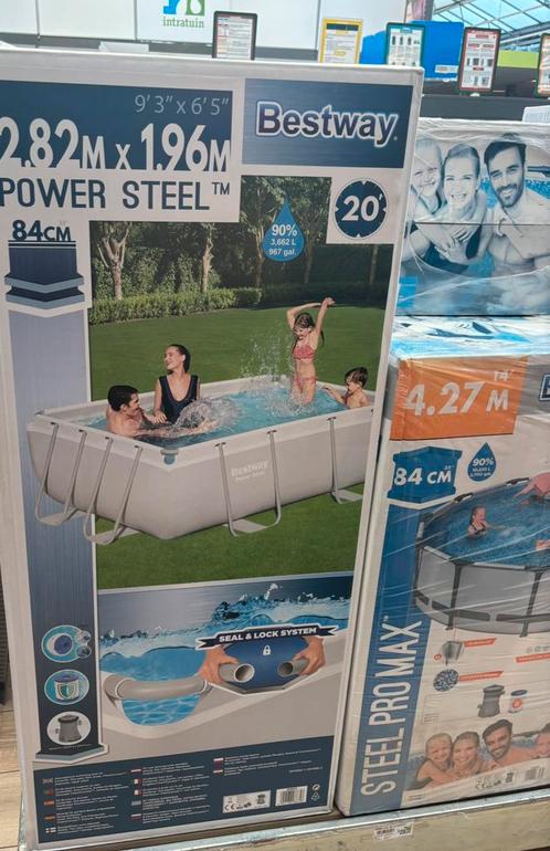 Bestway zwembad power steel 2.82 x 1.96, Tuin en Terras, Zwembaden, Zo goed als nieuw, Minder dan 80 cm, 200 tot 400 cm, 200 tot 300 cm