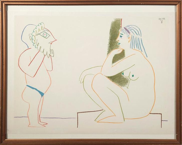 La Comédie Humaine - Kunstenaar: Pablo Picasso, Antiek en Kunst, Kunst | Litho's en Zeefdrukken, Ophalen of Verzenden