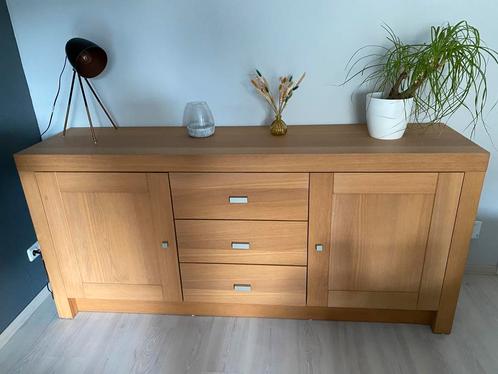 Dressoir eiken 205 x 50 x 94,5 cm, Huis en Inrichting, Kasten | Dressoirs, Gebruikt, 200 cm of meer, 25 tot 50 cm, Ophalen