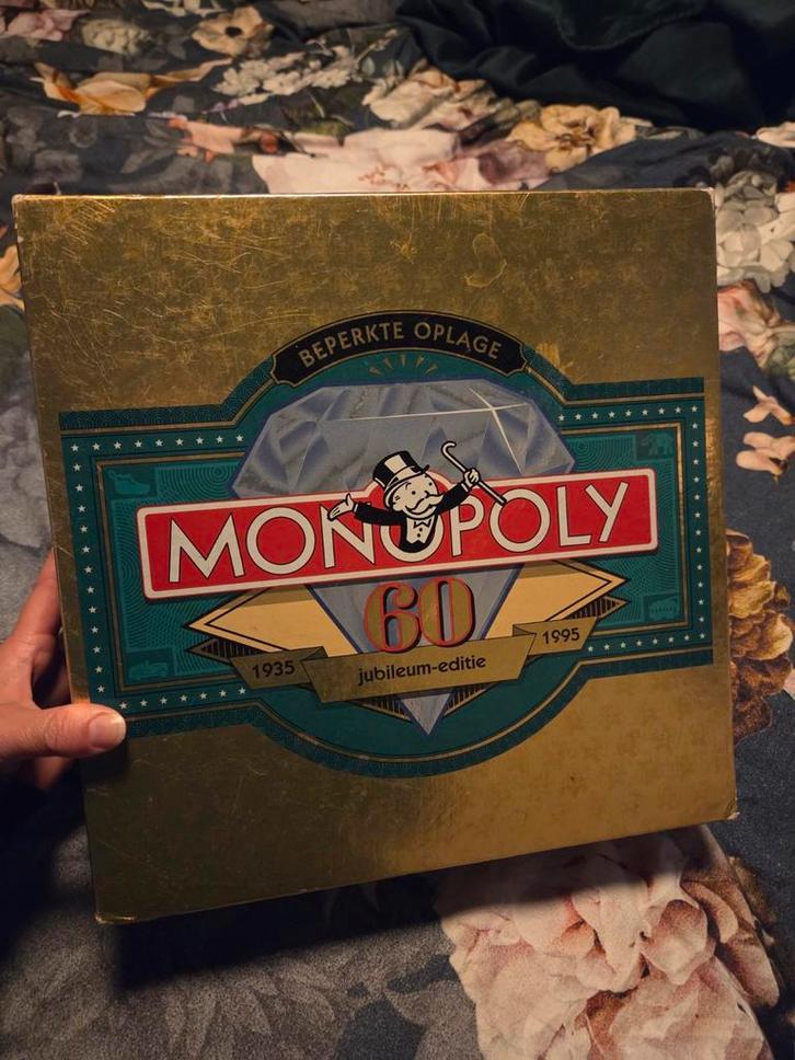 Monopoly Jubileum Editie (60 Jaar), Hobby en Vrije tijd, Gezelschapsspellen | Bordspellen, Gebruikt, Drie of vier spelers, Vijf spelers of meer