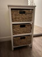 Handig kastje met rieten lades, Gebruikt, 3 of 4 laden, Minder dan 100 cm, 25 tot 50 cm