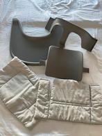Tripp Trapp babyset, blad, Stokke kussen (klem blad kapot), Ophalen, Gebruikt, Meegroeistoel, Afneembaar eetblad