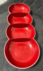 ALLEGRA TAPASSCHAAL ROOD, Huis en Inrichting, Keuken | Tupperware, Ophalen of Verzenden, Rood