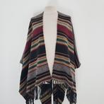 Kleurrijke poncho overgooi vest, Ophalen of Verzenden