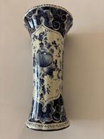 Delfts Blauw trompet vaas 20,5 Handgeschilderd Bequet, Antiek en Kunst, Ophalen of Verzenden