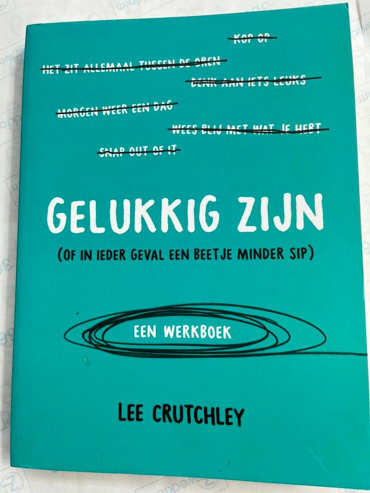 Lee Crutchley - Gelukkig zijn, Boeken, Psychologie, Zo goed als nieuw, Ophalen of Verzenden