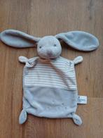 Doekje knuffeldoekje nicotoy konijn grijs streepjes hond, Ophalen of Verzenden, Zo goed als nieuw, Konijn