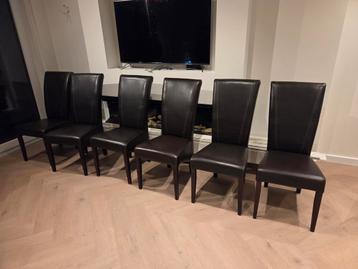 6 lederen stoelen (zgan) beschikbaar voor biedingen