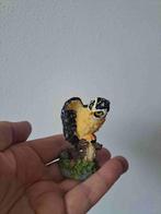 Uil van kunsthars met open zwarte vleugels 6x6x7.5cm, Verzamelen, Dierenverzamelingen, Ophalen of Verzenden, Zo goed als nieuw