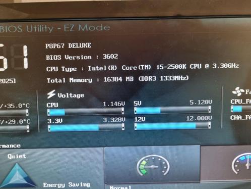 Te koop P8P67 DELUXE /Intel Core i5 2500K/3.3Ghz /16gb ddr3, Computers en Software, Moederborden, Zo goed als nieuw, Intel, DDR3