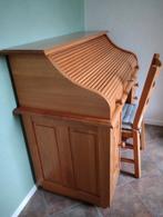 Massief Eiken Rolluik Secretaire - Prachtig!, Huis en Inrichting, Ophalen, Gebruikt, Bureau