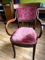 Vintage Eetkamerstoel met Rode Bekleding, Ophalen