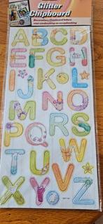 Decoratieve chipboard letters en cijfers met glitter, Ophalen of Verzenden, Nieuw, Versiering of Embellishment, Overige merken
