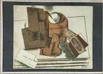 0001B  PABLO PICASSO  ~ stilleven visitekaartje André Level, Verzenden, 1960 tot 1980, Ongelopen, Overige thema's