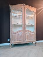 Louis Seize vitrinekast - Creme wash, Ophalen of Verzenden, 25 tot 50 cm, 100 tot 150 cm