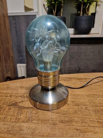 Tafellamp Blauw Glas - 3 lichtsterktes beschikbaar voor biedingen