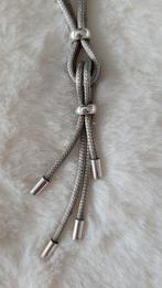 Zilveren ketting y-collier vossenstaartschakel, Ophalen of Verzenden, Zilver, Zilver