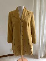 Zachtgele jas van Edgar Vos - maat 36/38, Geel, Zo goed als nieuw, Maat 36 (S), Edgar Vos