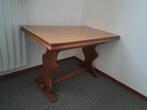 Eiken houten bijzettafel plantentafel salontafel vintage, Ophalen of Verzenden, Gebruikt, Rechthoekig, Klassiek