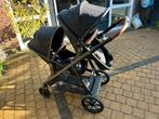 Tweeling kinderwagen Qute Twin, Gebruikt, Combiwagen, Verstelbare duwstang, Ophalen