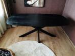 zwarte eethoektafel, Huis en Inrichting, Ophalen, 50 tot 100 cm, Zo goed als nieuw, Metaal