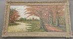 Antiek Schilderij Herfstlandschap, Ophalen