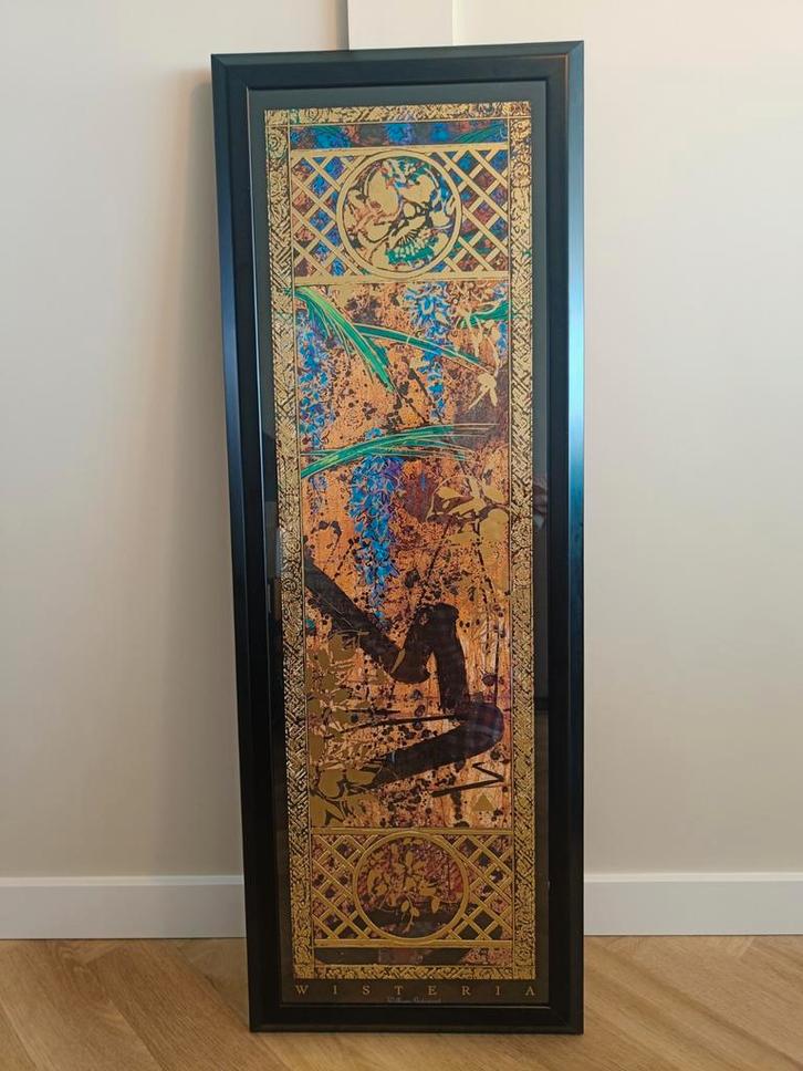 Wisteria - William Gatewood, Goudfolie Print, Antiek en Kunst, Kunst | Schilderijen | Klassiek, Ophalen