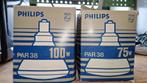 2 PAR38 lampen 75 en 100W, Ophalen, 60 watt of meer, Halogeen (gloei)lamp, E27 (groot)
