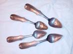 4 Antieke Zilveren Lepeltjes, Antiek en Kunst, Ophalen of Verzenden