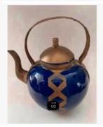 Decoratie theepot, Marokko, keramiek koper, alleen decoratie, Ophalen of Verzenden