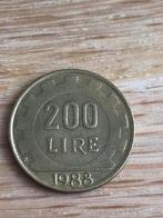 Italië 200 lire 1988, Postzegels en Munten, Munten | Europa | Niet-Euromunten, Ophalen of Verzenden