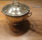 Soep terrine verzilverd met deksel en sauslepel, Antiek en Kunst, Antiek | Goud en Zilver, Ophalen of Verzenden, Zilver