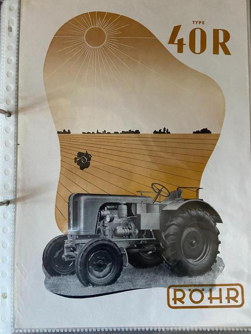 Rohr 40R Tractor brochure folder, Boeken, Catalogussen en Folders, Gelezen, Folder, Ophalen of Verzenden
