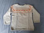 H&M gebreid kindertruitje grijs vossenprint mt 104, Gebruikt, Trui of Vest, H&M, Ophalen of Verzenden