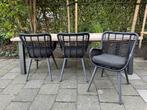4 stuks Nieuw - 4 Seasons Outdoor tuin arm stoel inc. kussen, Ophalen of Verzenden, Nieuw, Wicker