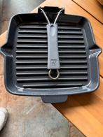 Zwilling gietijzeren grillpan – topkwaliteit – als nieuw!, Ophalen of Verzenden, Zo goed als nieuw, Gietijzer, Koekenpan of Braadpan