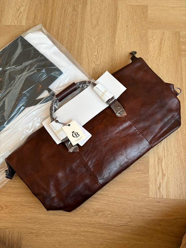 Castelijn & Beerens - Weekendtas Rien, cognac - Nieuw, Sieraden, Tassen en Uiterlijk, Tassen | Reistassen en Weekendtassen, Zo goed als nieuw