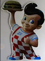 Big Boy Bob's Big Boy Reclame Plaat America Hot Rod Fastfood, Ophalen of Verzenden, Zo goed als nieuw, Reclamebord